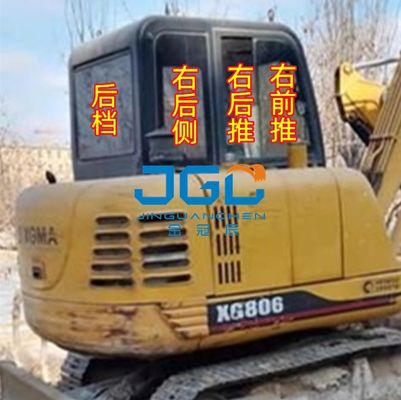 806 Excavator Front Lower Door Rear Gear Right Push And Pull Skylight Tempered Glass