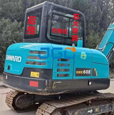 SWE60E 70 80 90 100 Excavator Glass Front Windshield Upper And Lower Door Sliding Window