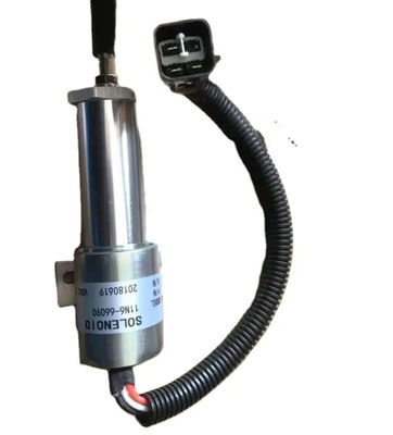 24v Hydraulic Stop Solenoid Original 11N6-66090-24 Excavator Fuel Stop Shutdown Solenoid Engine Parts