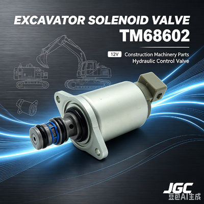 Excavator Construction Machinery Parts TM68602 12V Solenoid Valve