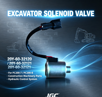 20Y-60-32120 20Y-60-32121Construction Machinery Parts PC200-7-8 Excavator Solenoid Valve