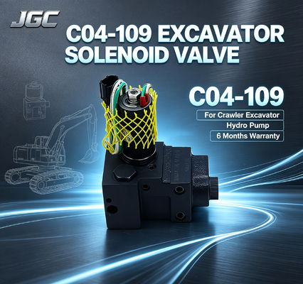 Best Price C04-109 Crawler Excavator Pump Solenoid Valve for for Hydro Pump Construction Machinery 6 Months Warranty