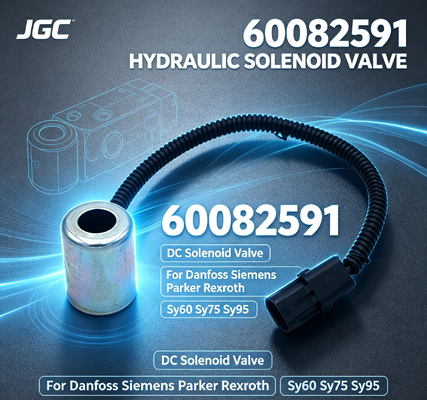 60082591 Hydraulic Spare Parts DC Solenoid Valve for danfoss parker Rexroth Sy60 Sy75 Sy95