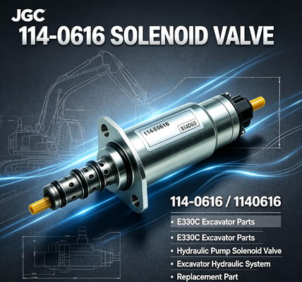 E330C   Excavator Parts Solenoid Valve  Hydraulic Pump Solenoid Valve 114-0616 1140616