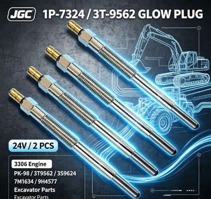 1P-7324 3T-9562 24V Glow Plug 2 PCS 3306 Engine SONOCMP Diesel Glow Plug for PK-98 3T9562 3S9624 7M1634 9H4577 Excavator Parts