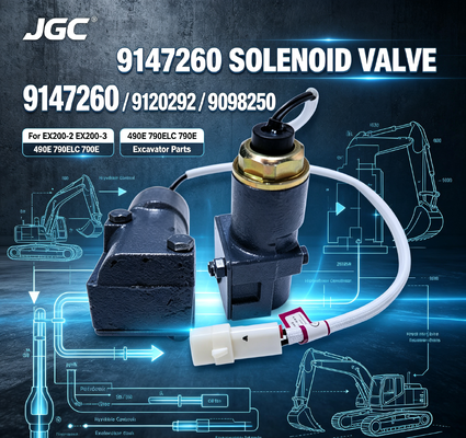 9147260 9120292 9098250  High Speed Solenoid Valve for Excavators EX200-2 EX200-3 490E 790ELC 790E