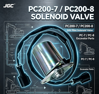 PC-7 PC-8   Excavator Parts for PC200-7 PC200-8 Solenoid Valve  Pilot Solenoid Valve 24V