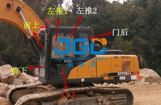 Excavator 135C-8 135C-9 215C-9 365H Front Gear Downgear Sliding Door Right Arm Glass