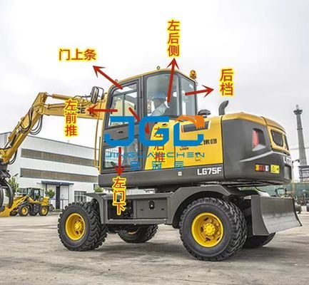 Excavator 95F 75F Front Damper Sliding Window Rear Damper Door Lower Right Arm Skylight Tempered Glass