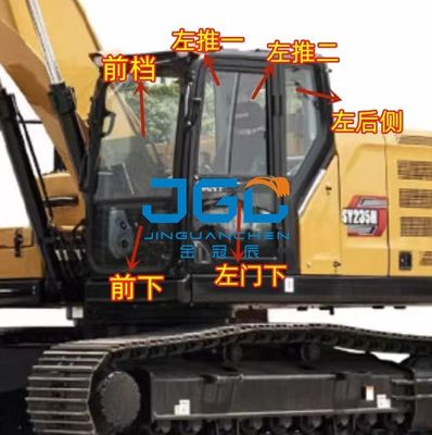 Excavator Tempered Glass 200 205 215C 235 245 275 305H Cab Windshield