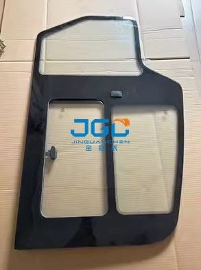 75S-9 75X Excavator Glass Whole Door Glass With Small Window Integral Fittings