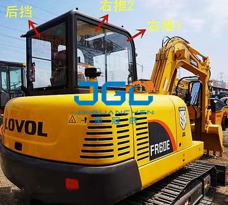 60D 60E2-H Excavator Glass Front Windshield Left Door Upper And Lower Rear Gear