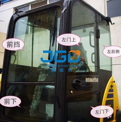 PC56-7 Right Rear Toughened Glass In Front Windscreen And Upper Car Doors And Windows Of Excavator