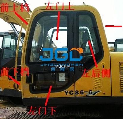 YC85-6 135-6 85-8 135-8 85-7 Excavator Front Stop Left And Right Rear Glass