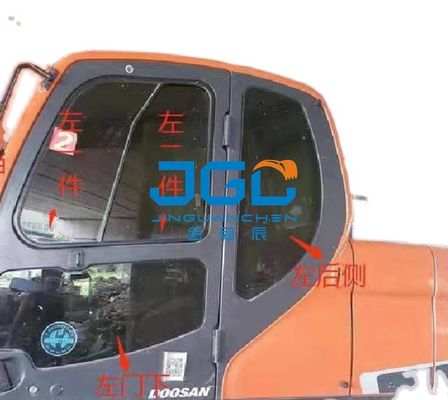 DX225-9C 75 260 Right Arm Of Excavator Glass Front Wind Gear Sliding Window Is Tempered