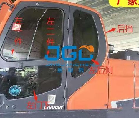 DX225-9C 75 260 Right Arm Of Excavator Glass Front Wind Gear Sliding Window Is Tempered