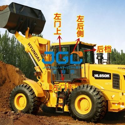 HL850K 850KS Loader Front Wind Gear Left Door Upper And Lower Rear Side Rear Gear Tempered Glass