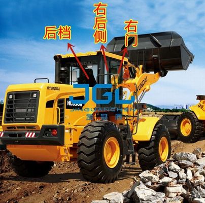 HL850K 850KS Loader Front Wind Gear Left Door Upper And Lower Rear Side Rear Gear Tempered Glass