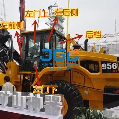 Loader Glass SY956H5 953H 955K1 Front Windscreen Side Door Upper And Lower Rear Glass