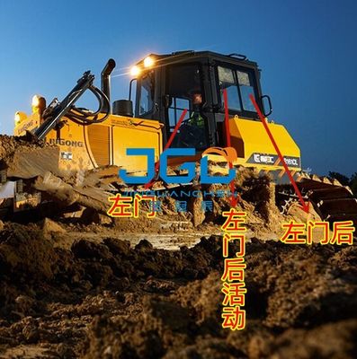 B160C Bulldozer Front Wind Gear Left And Right Door Rear Side Movable Door Rear Gear Tempered Glass