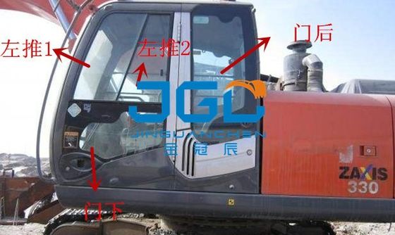 Excavator Cab Glass ZAX330 Windshield Door Windows Front And Rear Glass