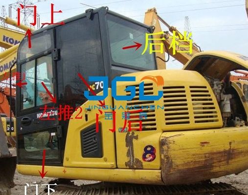 PC60-8 70-8 Excavator Doors And Windows Left And Right Front And Rear Glass Windshield