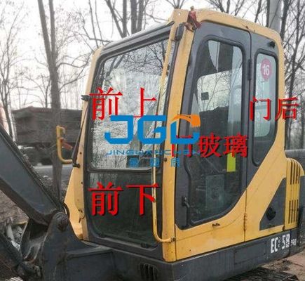 EC55B Excavator Front Rear Stop Door Glass Left And Right Windshield