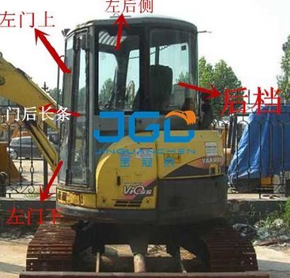 YM55 Excavator Front And Rear Windshield, Left And Right Doors And Windows