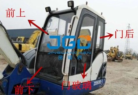 ZE60E-1 80E-1 Excavator Front, Rear, Left And Right Doors, Upper And Lower Windshields