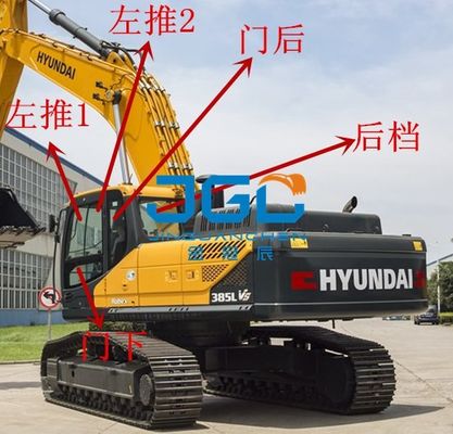R385 275 305 275 485 350LVS Skylight Windshields Of The Front And Rear Left Doors Of The Excavator
