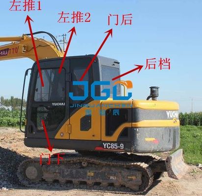 YC85-9 150 360 230 135-9 Excavator Front And Rear Windshield, Left And Right Doors And Windows