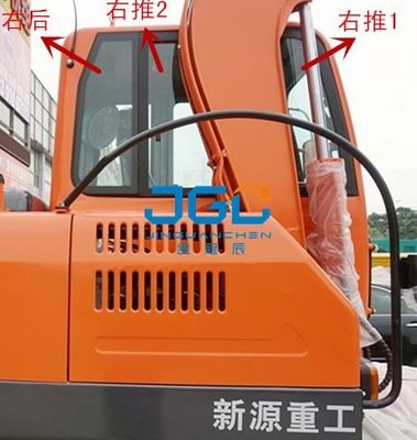 XY75W-8 65W-8 Excavator Glass Doors And Windows Left And Right Front And Rear Windshield