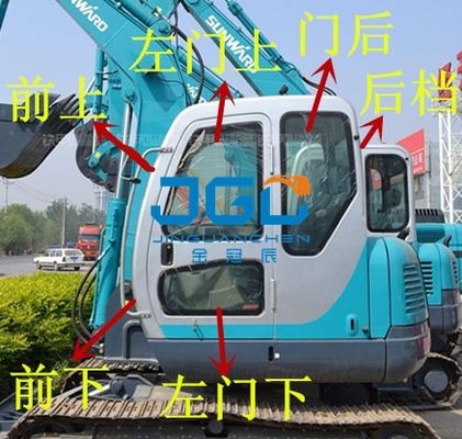 SWE70N9 Excavator Front And Rear Gears Left And Right Doors And Windows Above And Below The Windshield