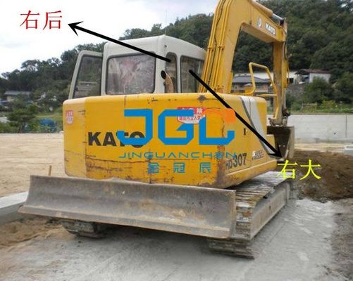 HD307 Excavator Front And Rear Gears Left And Right Doors And Windows Above And Below The Windshield