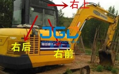 60V8 Excavator Front And Rear Windshield, Left And Right Doors And Windows