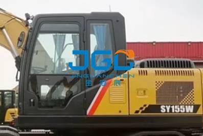 SY155W Wheel Excavator Door Front And Rear Left And Right Lower Skylight Big Arm Windshield
