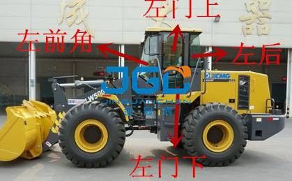 LW500F Loader Front Gear Rear Block Left And Right Doors And Windows Upper And Lower Side Angle Windshield