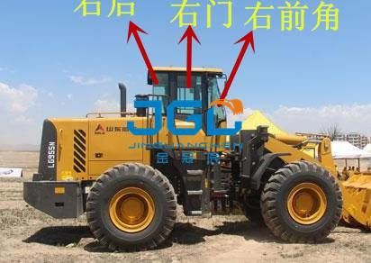LG955N ZL50F Loader Front Stop Rear Stop Left And Right Window Side Angle Windshield