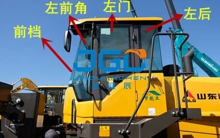 L955FC Loader Front And Rear Windshield Of Left And Right Doors And Windows