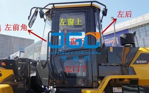 835H Loader Front And Rear Gears Left And Right Doors And Windows Windshield