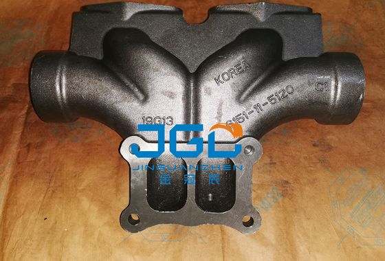 Premium Stainless Steel Excavator Exhaust System Exhaust Manifold 6151-11-5120