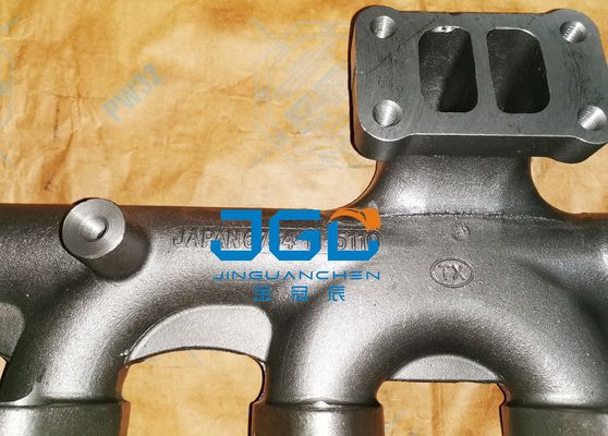 6D107 Diesel Engine Parts Short Exhaust Manifold 6754-11-5110