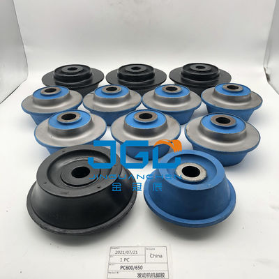 Multiple Rubber Mounts Engine Excavator Parts Engine Cushion For  PC600 650