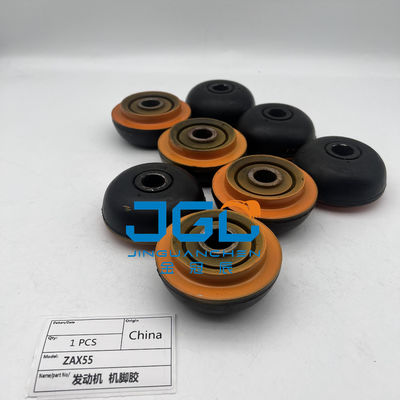 Excavator ZAX55 Diesel Engine Parts Rubber Support Cushion For Engine Cushion