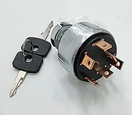 9G-7641 4 Wire Ignition Switch Excavator Spare Parts 4 Lines Ignition Start Switch With Key
