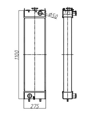 205-03-35151 Hydraulic Excavator HB215 HB205 HB205-1 HB215-1 Radiator