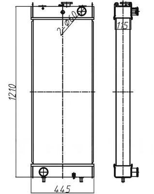 PC360-8 PC360LC-8 207-03-75121 For Excavator Radiator Factory Sales