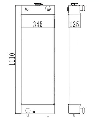 OEM Quality PC210-8 PC210LC-8 PC210-8K PC230-8K PC200-8 Excavator Radiator Up 20Y-03-41651