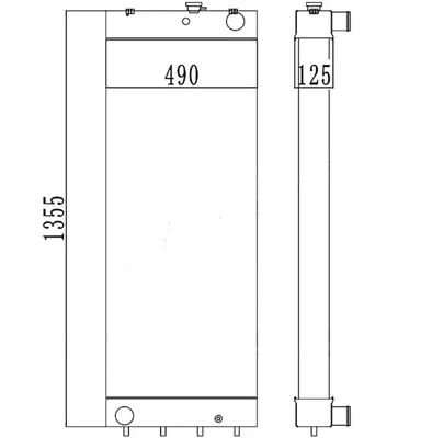 208-03-7511-8 PC450LC-8 PC450-7EO PC450LC-7EO Excavator Radiator
