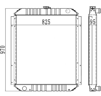 Excavator Radiator PC200-6 PC210-6 PC200LC-6 PC210LC-6 20Y-03-21510